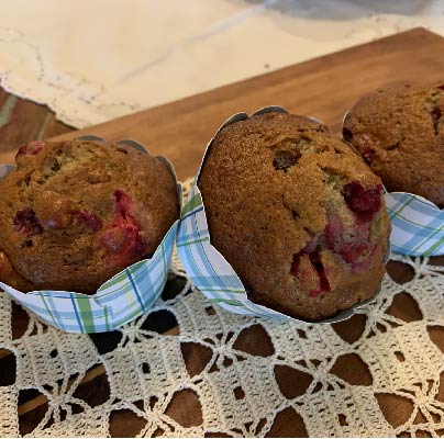Sourdough Date Nut Cranberry Muffin